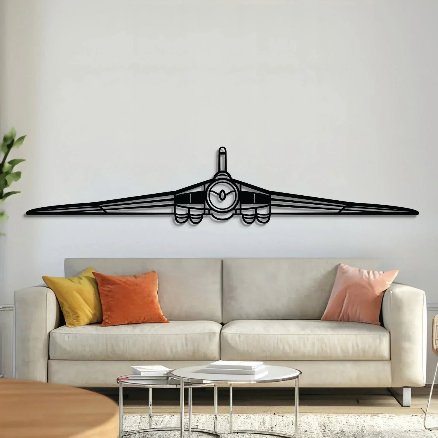 Vulcan Front Metal Aircraft Wall Art - Ncp0609, front view - House Of Avana