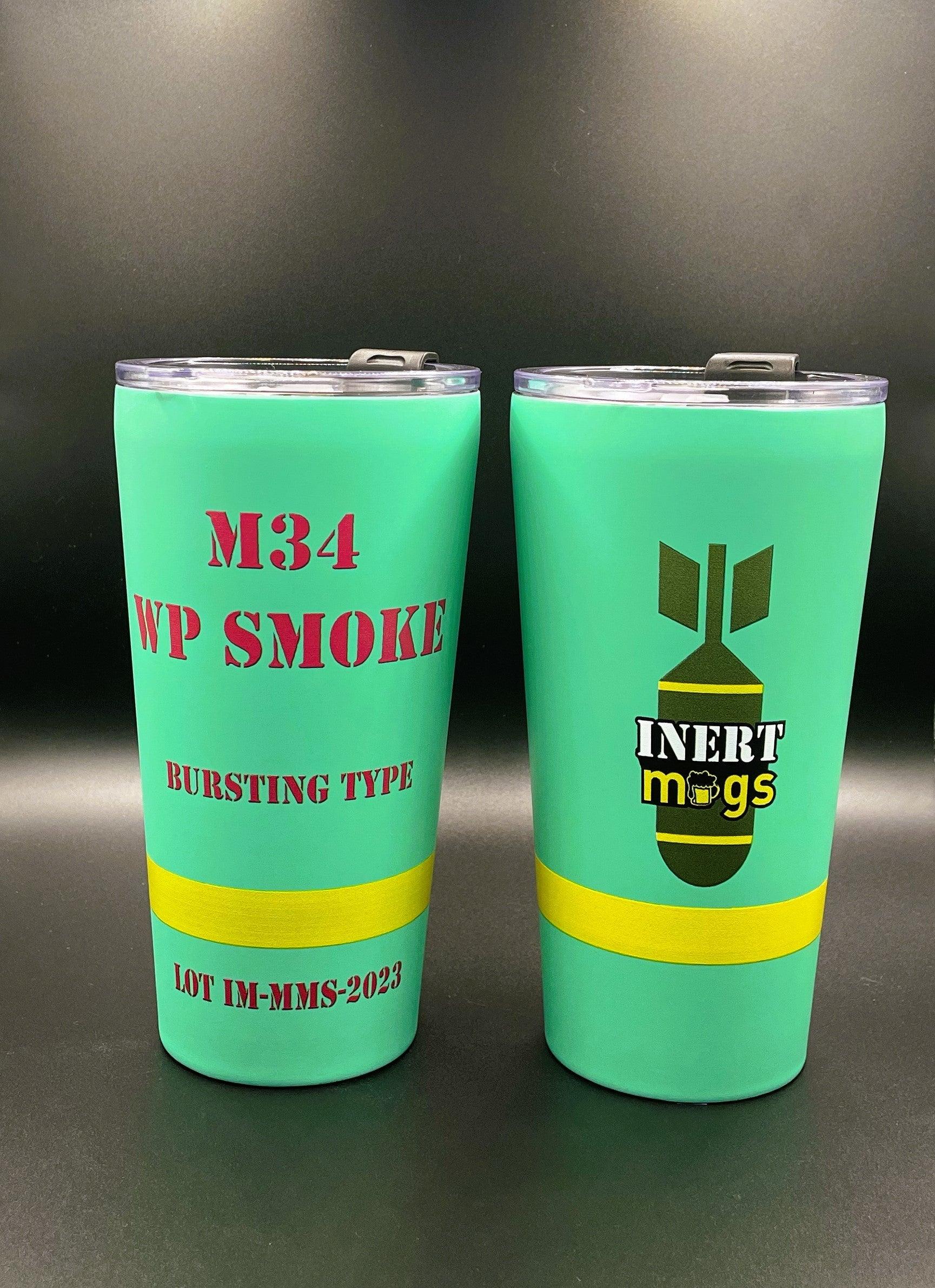 14oz WP Smoke Grenade Tumbler - Perfect for Hot or Cold Drinks INERTmugs
