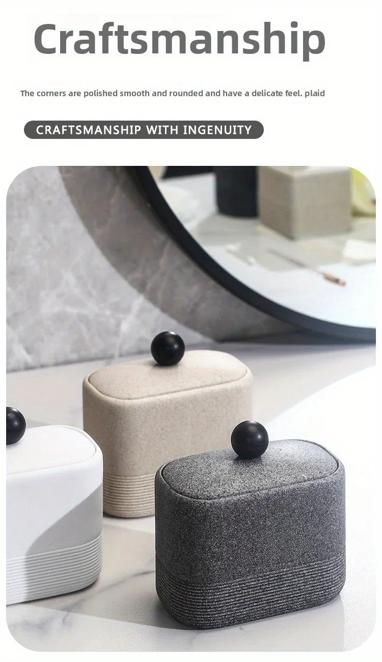 Wabi-Sabi Minimalist Japanese Bathroom Organizer - Elegant Dustproof Storage Box with Lid, Swab Case - Dust-Proof Lid, Compact Vanity Organizer for Bathroom, Living Room, Office - Ideal Christmas Gift for Women, Men, Friends House Of Avana