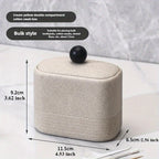Wabi-Sabi Minimalist Japanese Bathroom Organizer - Elegant Dustproof Storage Box with Lid, Swab Case - Dust-Proof Lid, Compact Vanity Organizer for Bathroom, Living Room, Office - Ideal Christmas Gift for Women, Men, Friends House Of Avana