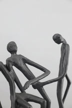 Abstract Statue - Modern Black Pedestal | Metal Figure Sculpture | lifestyle | Abstract home decor | House of Avana