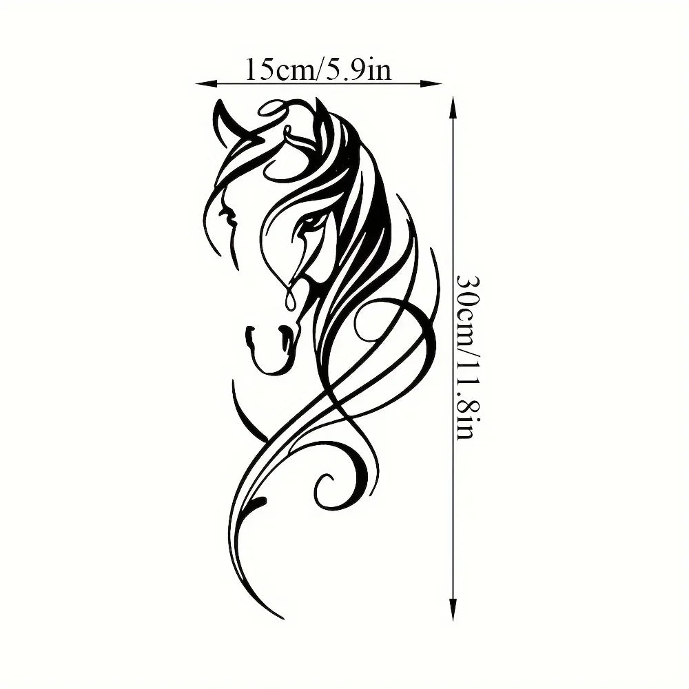 Vintage-inspired Abstract Horse Wall Art Decor, detail shot - House Of Avana