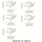 Ceramic Swallow Wall Decor Art with Delicate Design and Natural Color, texture detail - House Of Avana [[SKU:HOA-WAL-405]]