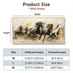 Hd Printed Horse Wall Art Canvas Painting, Paintings for Living Room Wall Home Decor (with Frame), back view - House Of Avana