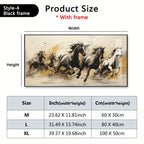 Hd Printed Horse Wall Art Canvas Painting, Paintings for Living Room Wall Home Decor (with Frame), side view - House Of Avana
