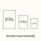 Wall Art - Modern Abstract Neutral Horizontal, top view - House Of Avana