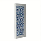 Modern Blue and White Hanging Sculptures Set of 2 - 12.5" x 24.5" - Wall Art Decor for Home Renovation - House Of Avana