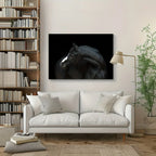 Sorrowful Steed Canvas Wall Art Poignant Equestrian Print for Vintage Home Decor Various Sizes for... - House Of Avana