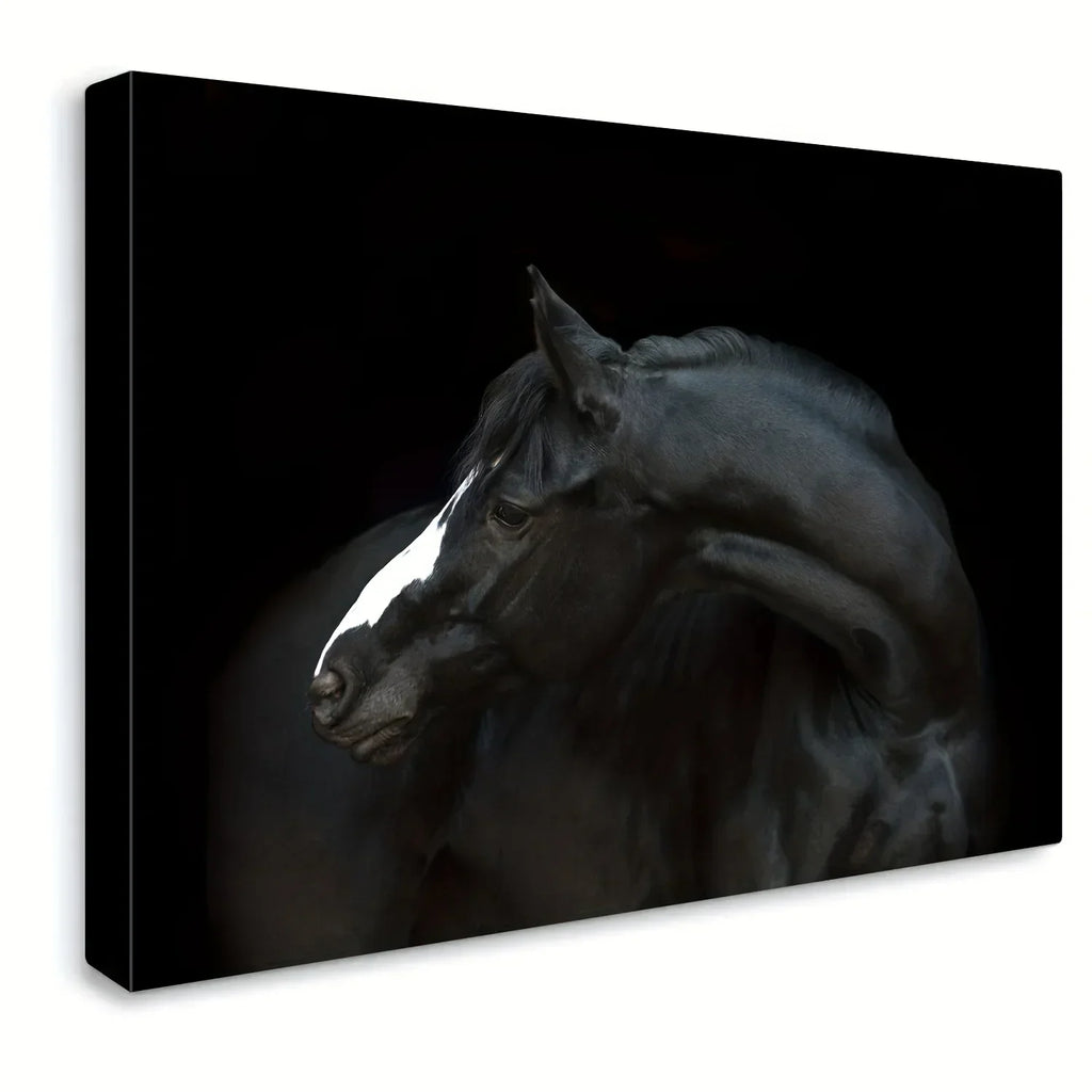 Sorrowful Steed Canvas Wall Art Poignant Equestrian Print for Vintage Home Decor Various Sizes for... - House Of Avana