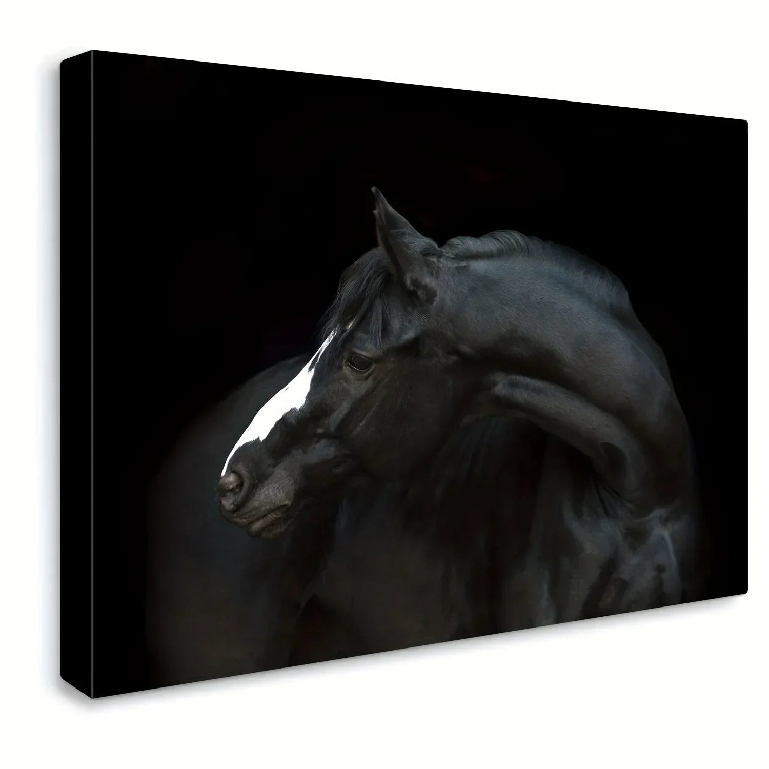 Sorrowful Steed Canvas Wall Art Poignant Equestrian Print for Vintage Home Decor Various Sizes for... - House Of Avana