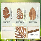 Wall Art - Rustic Mango Wood Leaf, lifestyle image - House Of Avana