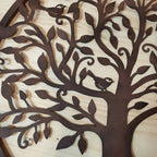 Rustic 13.78inch Metal Tree of Life Wall Art - Vintage Style, Real Rustic Finish, Perfect for Home & Outdoor Decor, Ideal for Christmas/Easter/Thanksgiving, Tree Decor House Of Avana