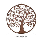 Rustic 13.78inch Metal Tree of Life Wall Art - Vintage Style, Real Rustic Finish, Perfect for Home & Outdoor Decor, Ideal for Christmas/Easter/Thanksgiving, Tree Decor House Of Avana