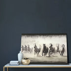 Gallery-wrapped Horses Canvas Wall Art Print - Vibrant & Moisture-resistant, High-definition Framed... - House Of Avana