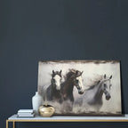 Gallery-wrapped Horses Canvas Wall Art Print - Vibrant & Moisture-resistant, High-definition Framed... - House Of Avana