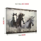 Gallery-wrapped Horses Canvas Wall Art Print - Vibrant & Moisture-resistant, High-definition Framed... - House Of Avana