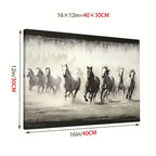 Gallery-wrapped Horses Canvas Wall Art Print - Vibrant & Moisture-resistant, High-definition Framed... - House Of Avana