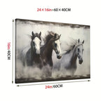 Gallery-wrapped Horses Canvas Wall Art Print - Vibrant & Moisture-resistant, High-definition Framed... - House Of Avana