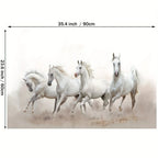 1pc Canvas, Modern Art, Horse, Landscape Art, Wall Decoration, Art Spray Painting, Ideal Gift For Bedroom Living Room Corridor, Wall Art, Wall Decor, Fall Decor, Wall Decor, Room Decoration, Wooden Frame - Thickness 1.5inch - House Of Avana
