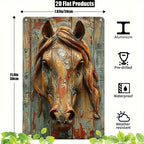 Aluminum Horse Wall Art Decor Sign - , 2d Flat Printed Vintage Metal Plaque for Home, Cafe, Bar, Club -... - House Of Avana