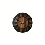 Vintage Wooden Wall Clock - Silent, Battery Operated, Decorative Roman Numerals for Home, Kitchen, Living Room, Bedroom, Office - 14/16/18 inch Options, Charming Home Decor|Artistic Wall Clock|Wooden Wall Clock, Wall Clock Li House Of Avana [[SKU:HOA-CLK-400]]