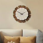 [Vintage Wooden Decor Clock] Decorative Wooden round Wall Clock Artistic Silent Clock Battery Operated Decor for Home 14 16 18 inch Vintage Wooden Clock Home Decor for Kitchen, Living Room, Bedroom, Office House Of Avana