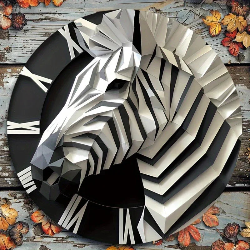 Zebra-Themed 5.9" Acrylic Wall Decor - 3D Animal Design For Bedroom, Living Room & Porch - House Of Avana