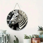 Zebra-Themed 5.9" Acrylic Wall Decor - 3D Animal Design For Bedroom, Living Room & Porch - House Of Avana