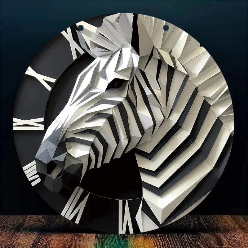 Zebra-Themed 5.9" Acrylic Wall Decor - 3D Animal Design For Bedroom, Living Room & Porch - House Of Avana