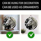 Zebra-Themed 5.9" Acrylic Wall Decor - 3D Animal Design For Bedroom, Living Room & Porch - House Of Avana