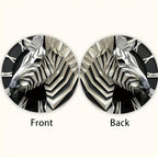 Zebra-Themed 5.9" Acrylic Wall Decor - 3D Animal Design For Bedroom, Living Room & Porch - House Of Avana