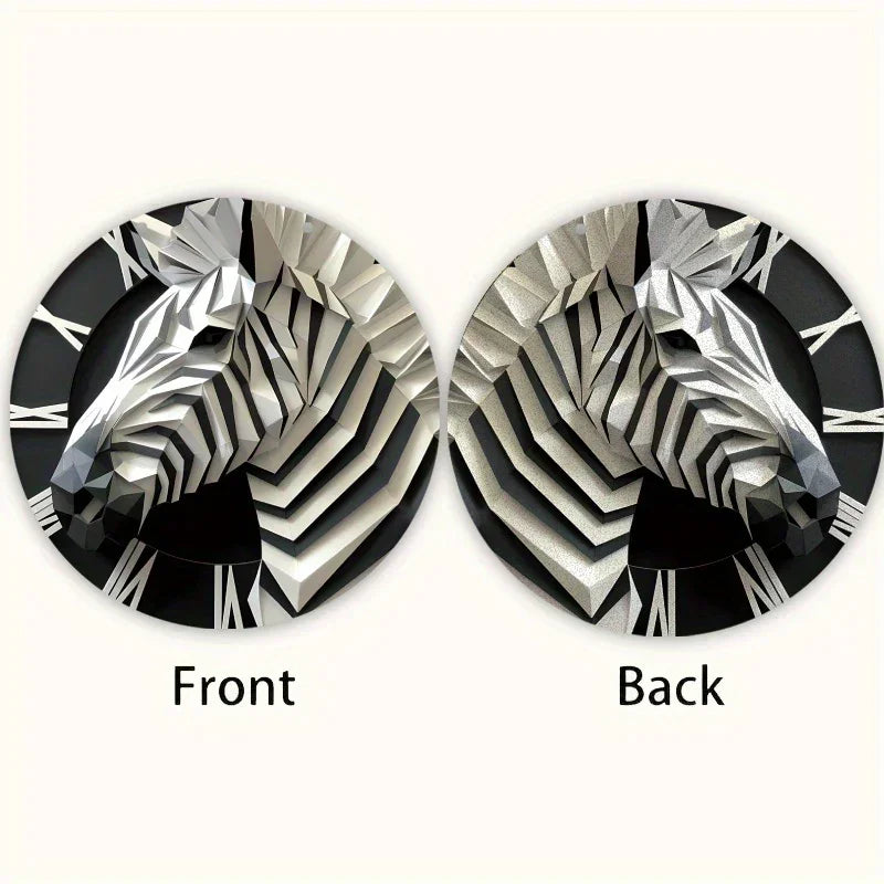 Zebra-Themed 5.9" Acrylic Wall Decor - 3D Animal Design For Bedroom, Living Room & Porch - House Of Avana