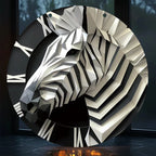 Zebra-Themed 5.9" Acrylic Wall Decor - 3D Animal Design For Bedroom, Living Room & Porch - House Of Avana