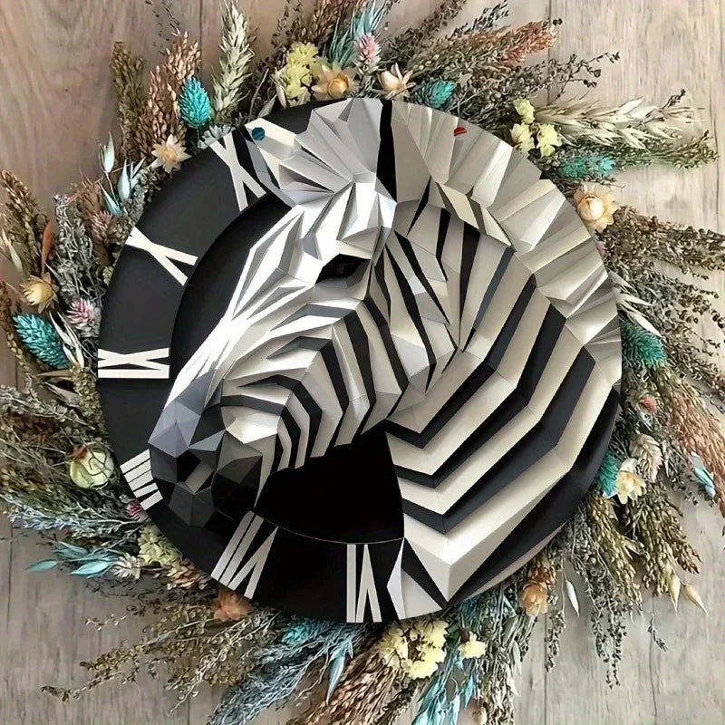 Zebra-Themed 5.9" Acrylic Wall Decor - 3D Animal Design For Bedroom, Living Room & Porch - House Of Avana