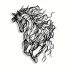 Wall Decor - Elegant Line Art Black, side view - House Of Avana [[SKU:HOA-WAL-011]]