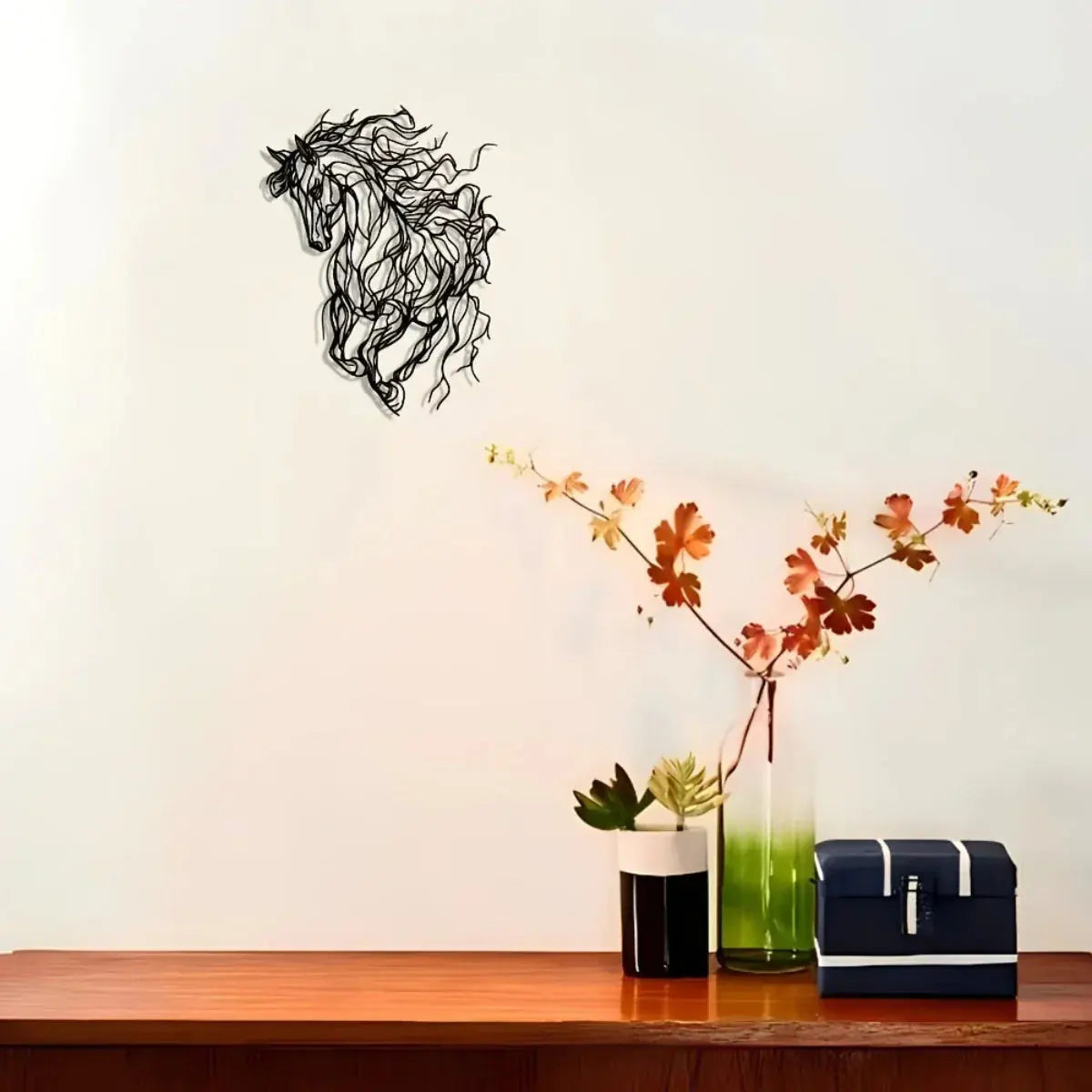 Wall Decor - Elegant Line Art Black, top view - House Of Avana