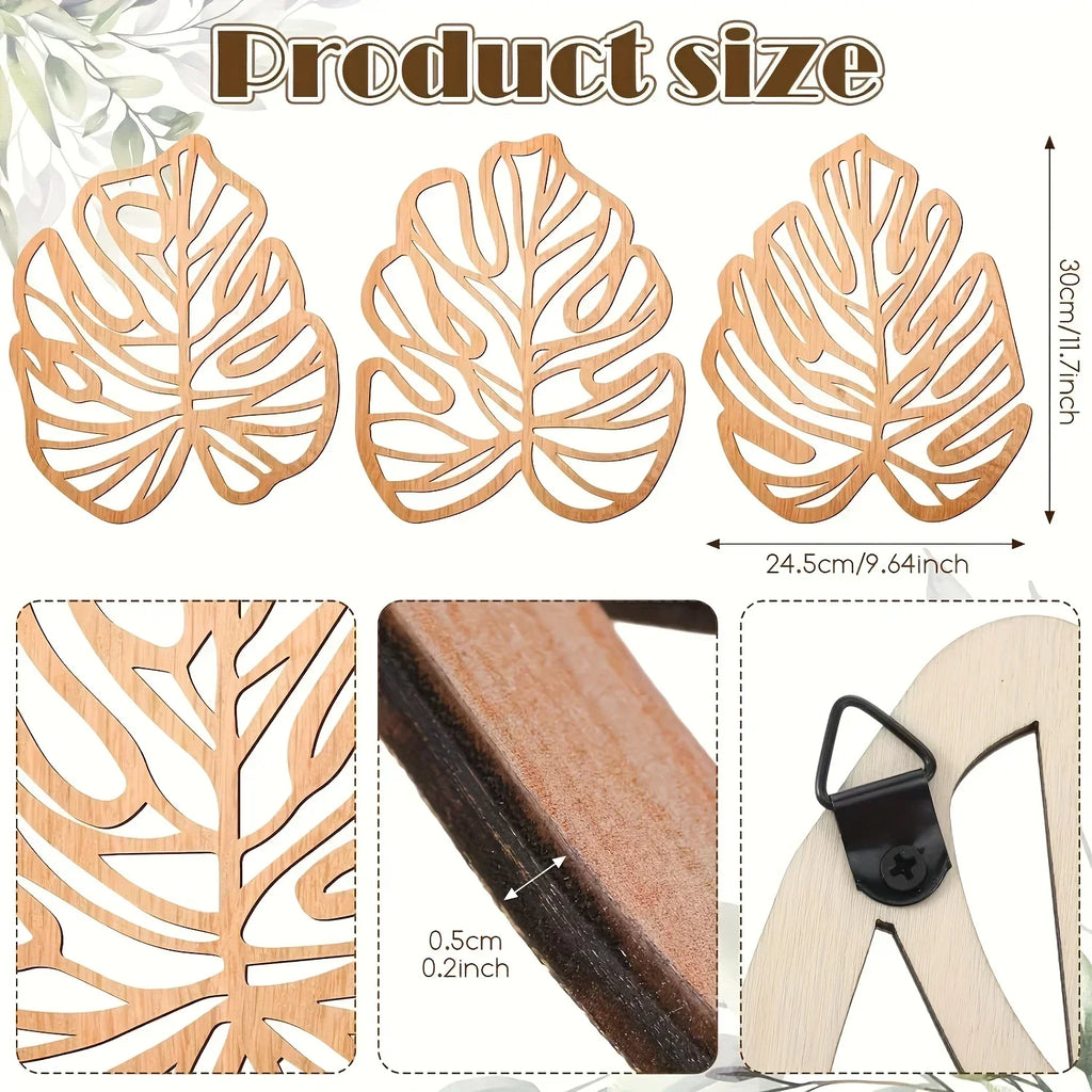Wall Decor - Minimalist Wood Hooks, side view - House Of Avana