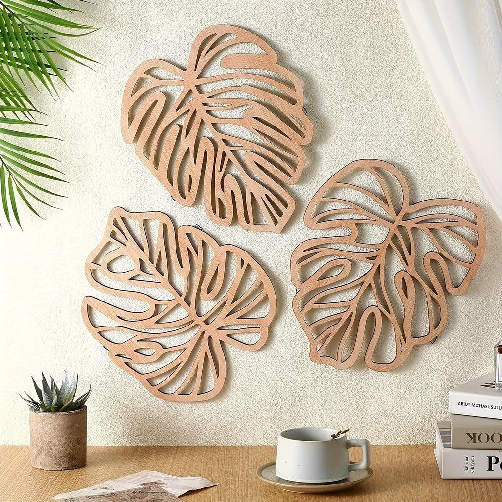 Wall Decor - Minimalist Wood Hooks, front view - House Of Avana