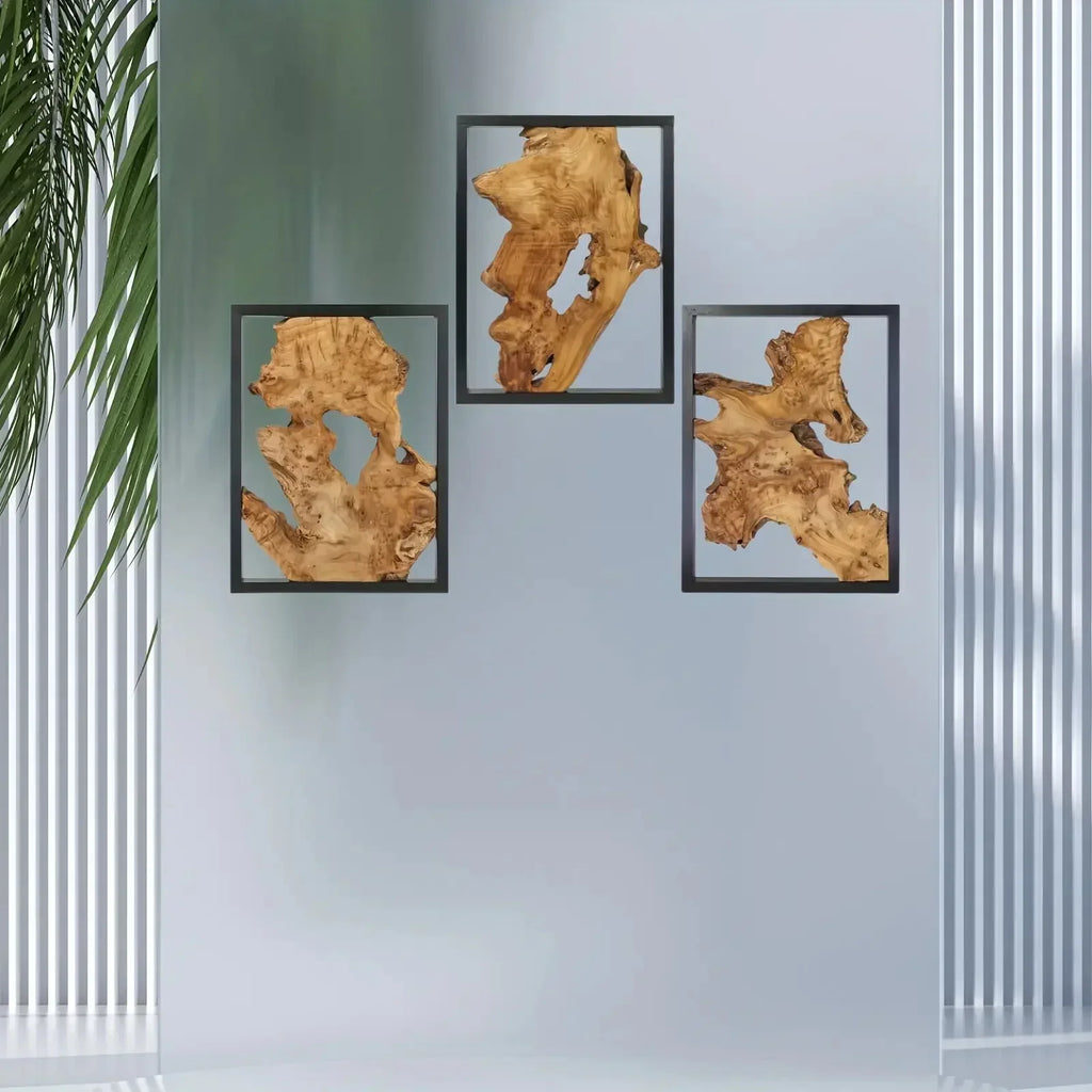 Wall Decor - Natural Wood Unique, detail shot - House Of Avana
