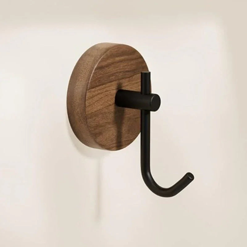 S Wooden Wall Hooks, No Drill Adhesive Hangers - Heavy Duty Sticky Hooks for Coat, Towel, Bag, Hat -... - House Of Avana