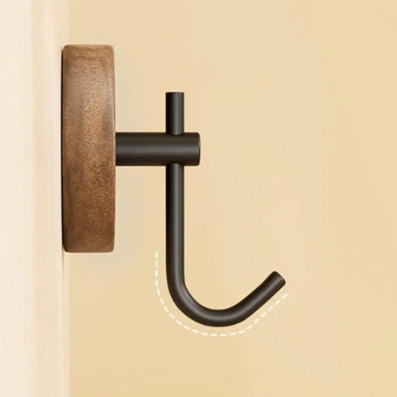 S Wooden Wall Hooks, No Drill Adhesive Hangers - Heavy Duty Sticky Hooks for Coat, Towel, Bag, Hat -... - House Of Avana