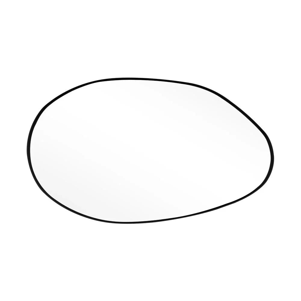 Irregular Wall Mirror Asymmetrical Mirror, 53 X 90 Cm Black Metal Framed Mirror for Bathroom Bedroom Living Room Entryway, Decorative Modern Wall Decor House Of Avana