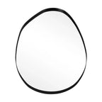Irregular Wall Mirror Asymmetrical Mirror, 53 X 90 Cm Black Metal Framed Mirror for Bathroom Bedroom Living Room Entryway, Decorative Modern Wall Decor House Of Avana