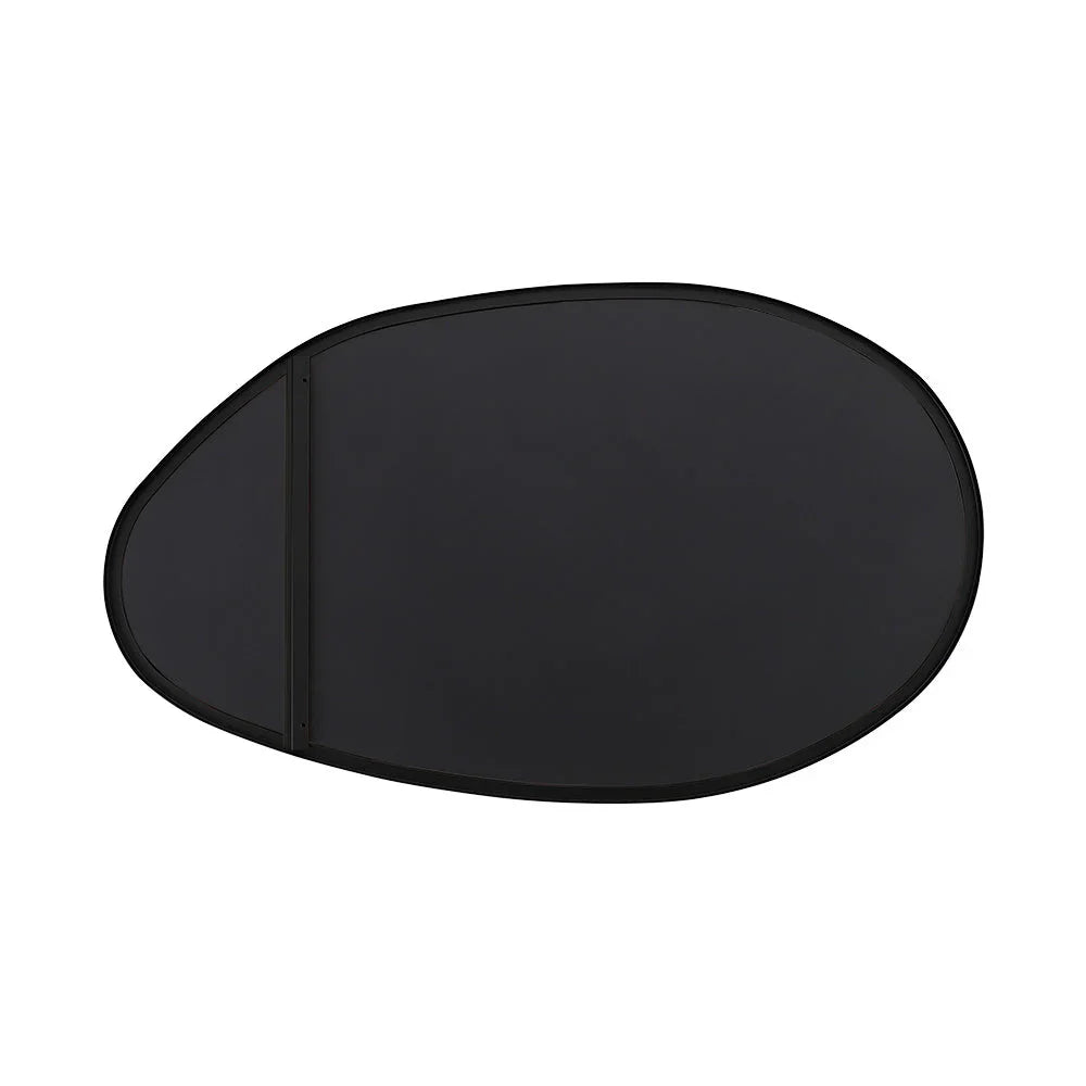 Irregular Wall Mirror Asymmetrical Mirror, 53 X 90 Cm Black Metal Framed Mirror for Bathroom Bedroom Living Room Entryway, Decorative Modern Wall Decor House Of Avana