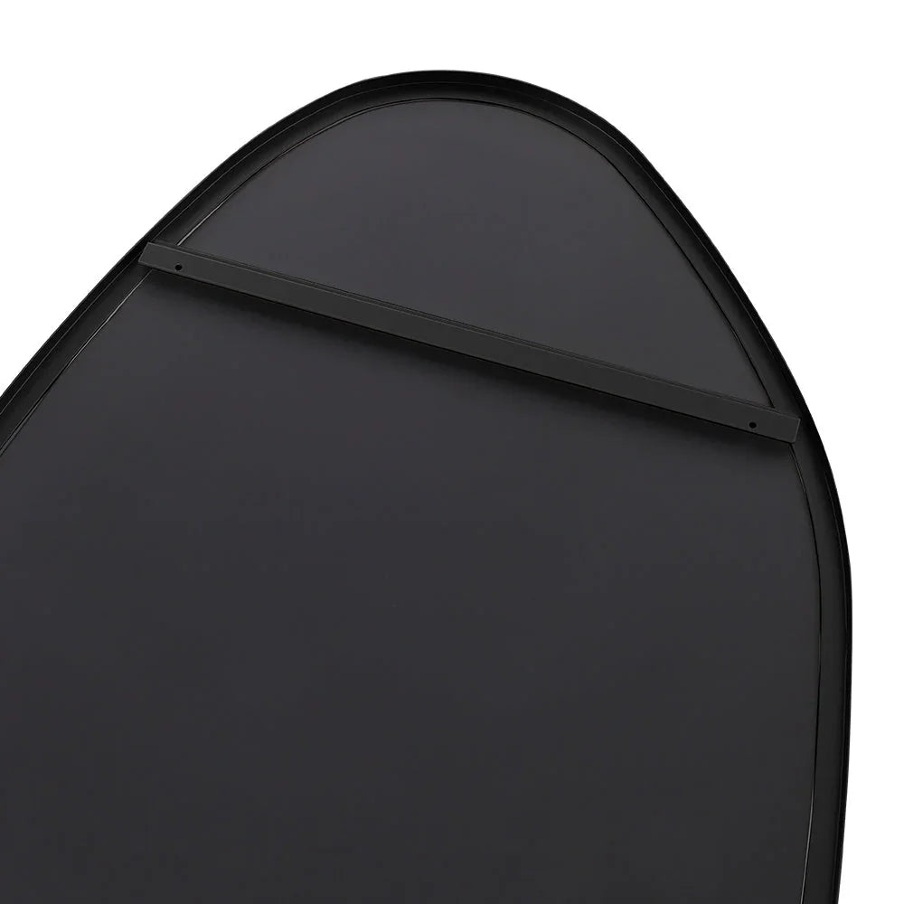 Irregular Wall Mirror Asymmetrical Mirror, 53 X 90 Cm Black Metal Framed Mirror for Bathroom Bedroom Living Room Entryway, Decorative Modern Wall Decor House Of Avana
