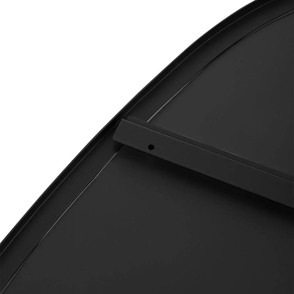 Irregular Wall Mirror Asymmetrical Mirror, 53 X 90 Cm Black Metal Framed Mirror for Bathroom Bedroom Living Room Entryway, Decorative Modern Wall Decor House Of Avana