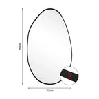 Irregular Wall Mirror Asymmetrical Mirror, 53 X 90 Cm Black Metal Framed Mirror for Bathroom Bedroom Living Room Entryway, Decorative Modern Wall Decor House Of Avana