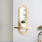 Wall Mirror - Natural Wooden Oval, lifestyle image - House Of Avana [[SKU:HOA-MIR-022]]