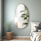 Gold Metal Framed Wall Mirror - House Of Avana