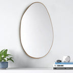 Gold Metal Framed Wall Mirror - House Of Avana